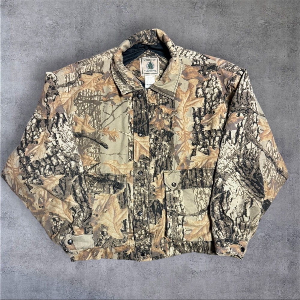 Northwest Territory Camouflage Hunting Jacket‎ XL Vintage Sniper 90s Athletic